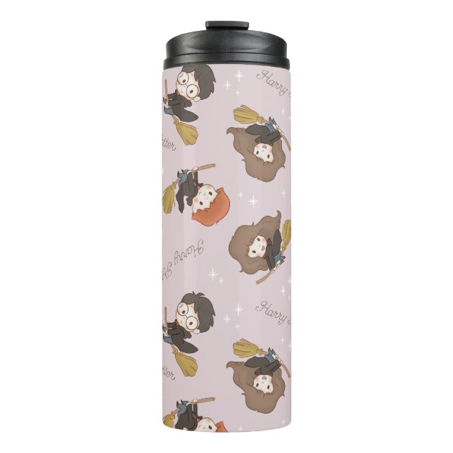 HARRY POTTER™, Hermione, & Ron Flying Pattern Thermal Tumbler (Front)