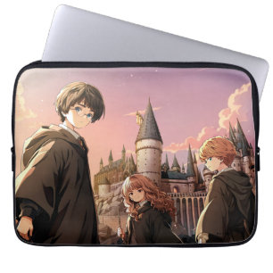 HARRY POTTER™ Hermione & Ron HOGWARTS™ Anime Scene Laptop Sleeve