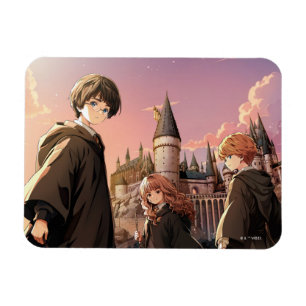 HARRY POTTER™ Hermione & Ron HOGWARTS™ Anime Scene Magnet