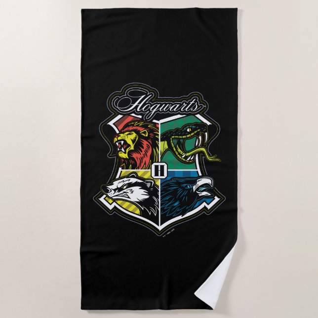 HARRY POTTER™ | HOGWARTS™ Athletic Badge Beach Towel (Front)