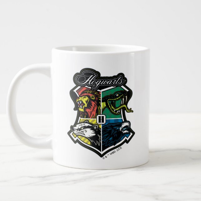 HARRY POTTER™ | HOGWARTS™ Athletic Badge Large Coffee Mug (Left)