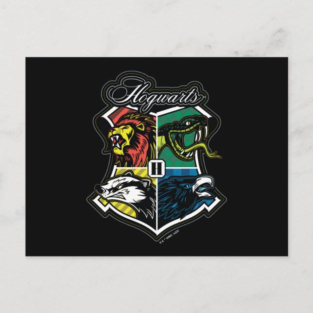 HARRY POTTER™ | HOGWARTS™ Athletic Badge Postcard (Front)