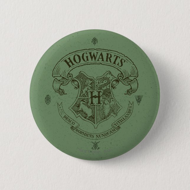 Harry Potter | Hogwarts Banner Crest 6 Cm Round Badge (Front)