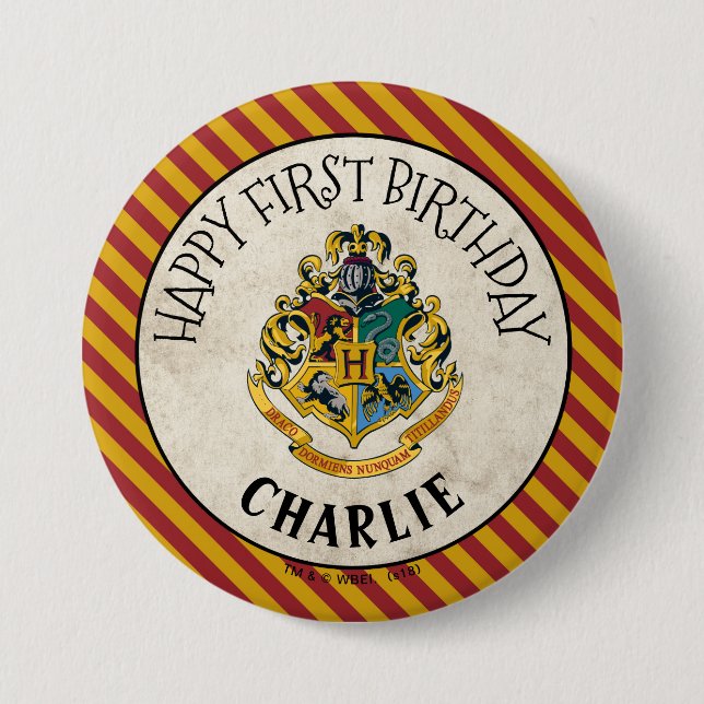 Harry Potter | Hogwarts Birthday 7.5 Cm Round Badge (Front)
