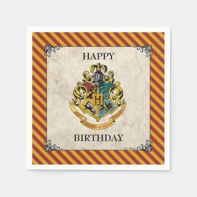 Harry Potter | Hogwarts Birthday Napkin (Front)