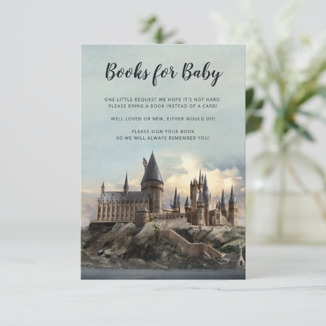 Harry Potter | Hogwarts - Books for Baby  Invitation (Standing Front)