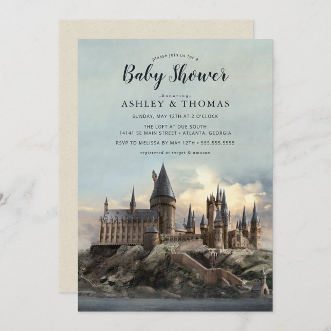 Harry Potter | Hogwarts Castle Baby Shower Invitation (Front/Back)
