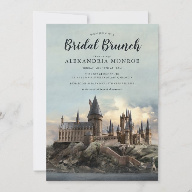 Harry Potter | Hogwarts Castle Bridal Brunch Invitation (Front)