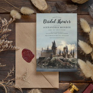 Harry Potter Hogwarts Castle Bridal Shower Invitation