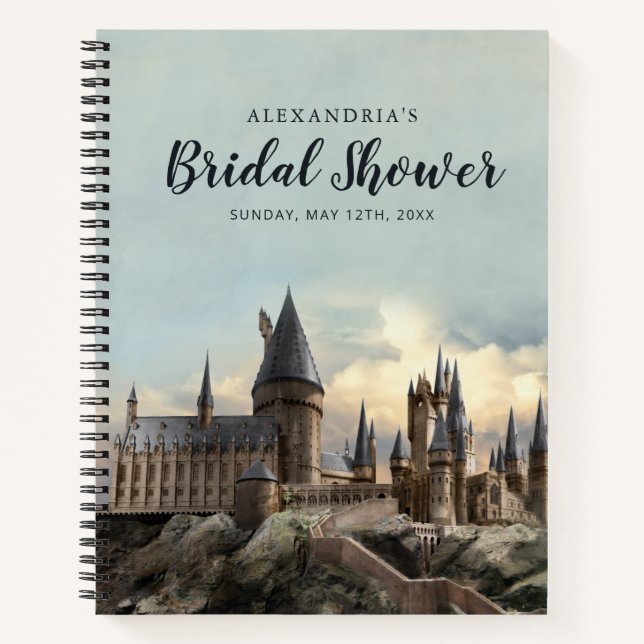 Harry Potter | Hogwarts Castle Bridal Shower Notebook (Front)