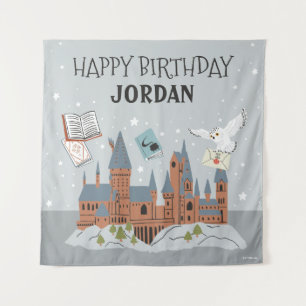 Harry Potter   Hogwarts Castle Happy Birthday  Tapestry
