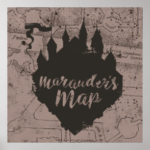Harry Potter   HOGWARTS™ Castle Marauder's Map Poster