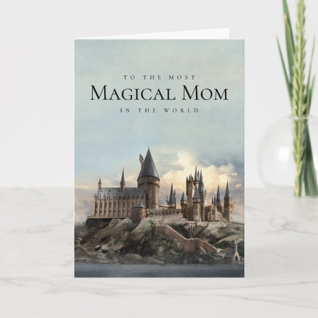 Harry Potter Hogwarts Castle Mother's Day Card (Front)