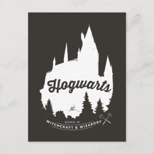 Harry Potter HOGWARTS™ Castle Typography Postcard