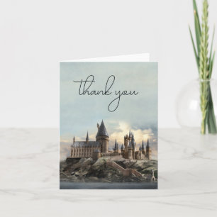 Harry Potter Hogwarts Castle Wedding Thank You Card