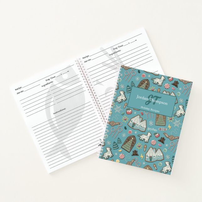 HARRY POTTER™ HOGWARTS™ Christmas Cookie Pattern Notebook (Inside)
