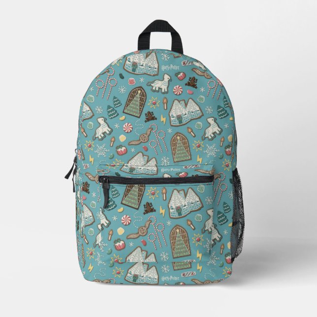 HARRY POTTER™ HOGWARTS™ Christmas Cookie Pattern Printed Backpack (Front)