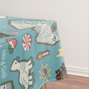 HARRY POTTER™ HOGWARTS™ Christmas Cookie Pattern Tablecloth