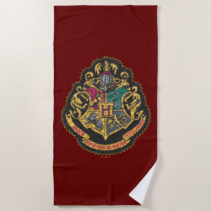 Harry Potter Hogwarts Crest Beach Towel