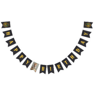 Harry Potter Hogwarts Crest Chalkboard Birthday Bunting