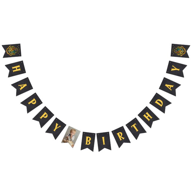 Harry Potter Hogwarts Crest Chalkboard Birthday Bunting (All)