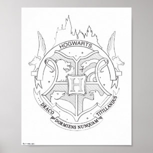 HARRY POTTER™ HOGWARTS™ CREST Colouring Poster
