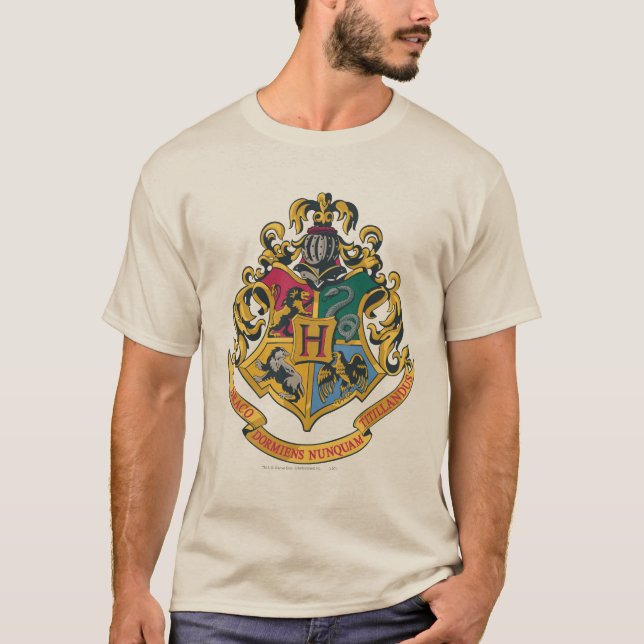 Harry Potter | Hogwarts Crest - Full Colour T-Shirt (Front)