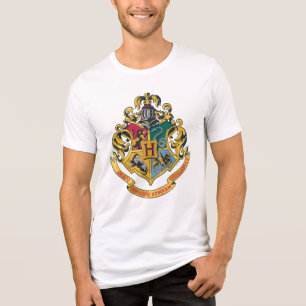Harry Potter   Hogwarts Crest - Full Colour Tri-Blend Shirt