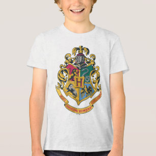 Harry Potter   Hogwarts Crest - Full Colour Tri-Blend Shirt