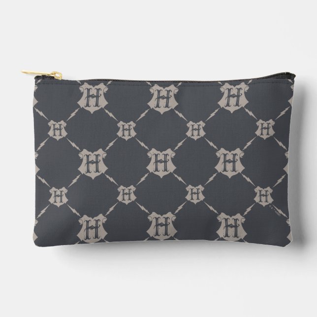 Harry Potter | Hogwarts Crest Pattern Accessory Pouch (Front)