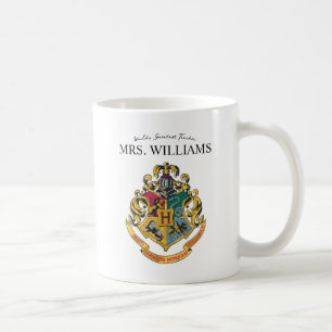 Harry Potter   Hogwarts Crest Teacher Personalize Coffee Mug
