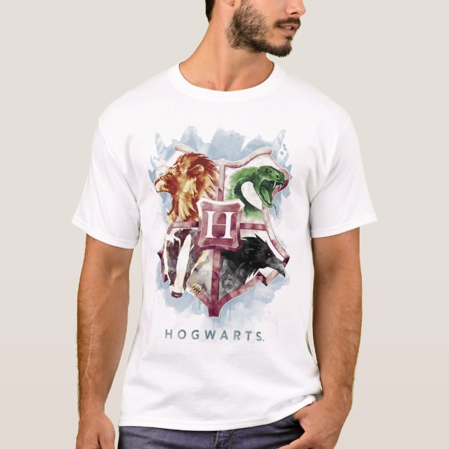 Harry Potter | HOGWARTS™ Crest Watercolor T-Shirt (Front)