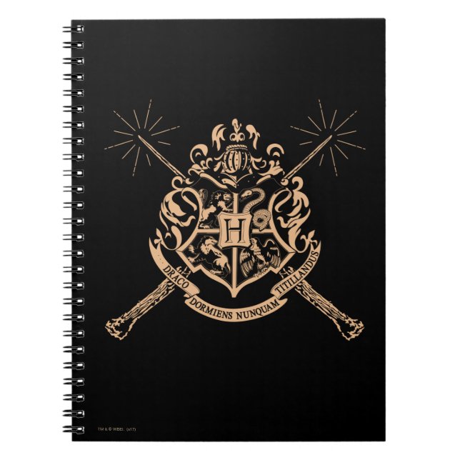 Harry Potter | Hogwarts Crossed Wands Crest Notebook (Front)