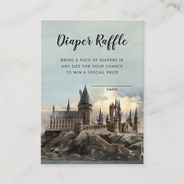 Harry Potter | Hogwarts - Diaper Raffle Insert (Front)
