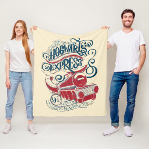 Harry Potter   Hogwarts Express Typography Fleece Blanket