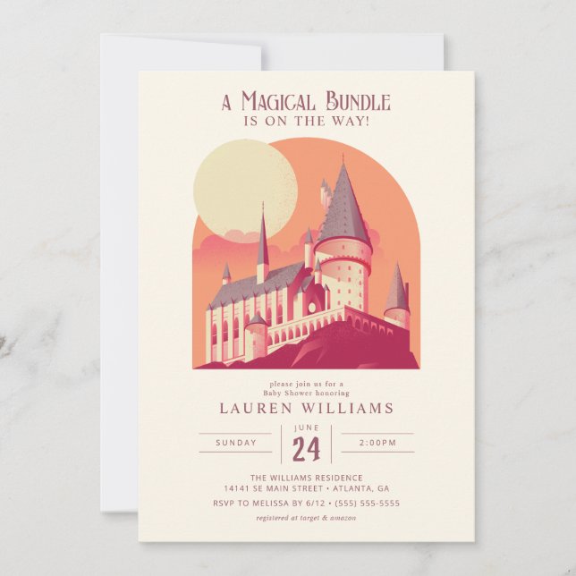 Harry Potter | Hogwarts Girl Baby Shower Invitation (Front)