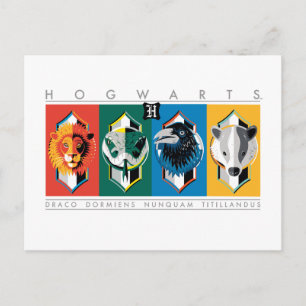 Harry Potter   HOGWARTS™ House Sigils Postcard