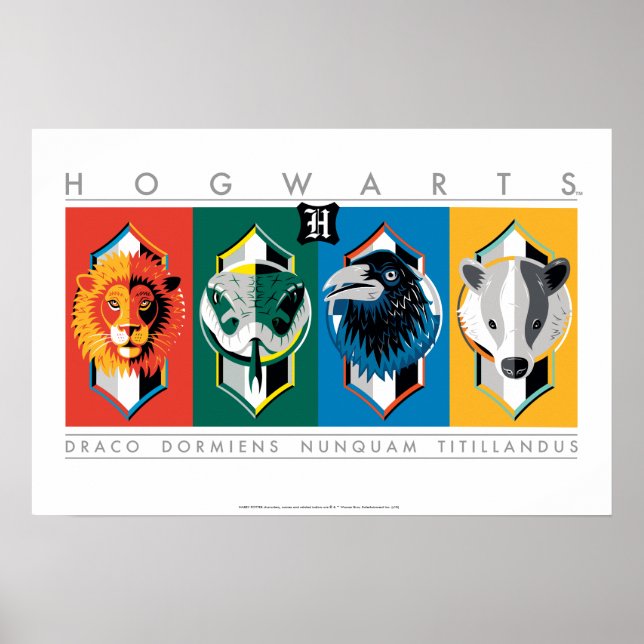 Harry Potter | HOGWARTS™ House Sigils Poster (Front)