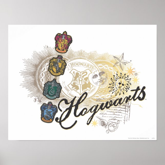 Harry Potter | Hogwarts Houses - Full Color Poster (Front)