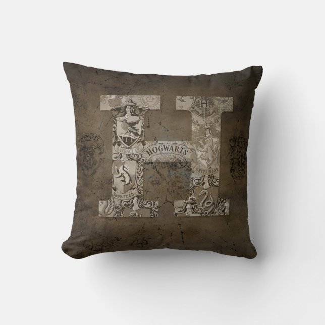 Harry Potter | Hogwarts Monogram Cushion (Front)