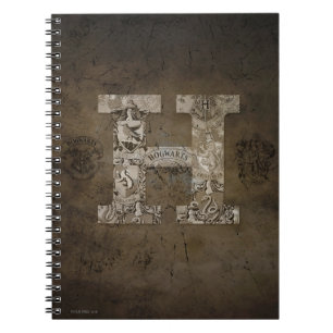 Harry Potter Hogwarts Monogram Spiral Notebook