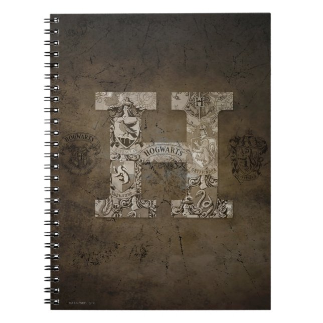Harry Potter | Hogwarts Monogram Spiral Notebook (Front)