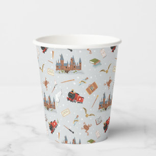 Harry Potter   Hogwarts Pattern Baby Shower Paper Cups