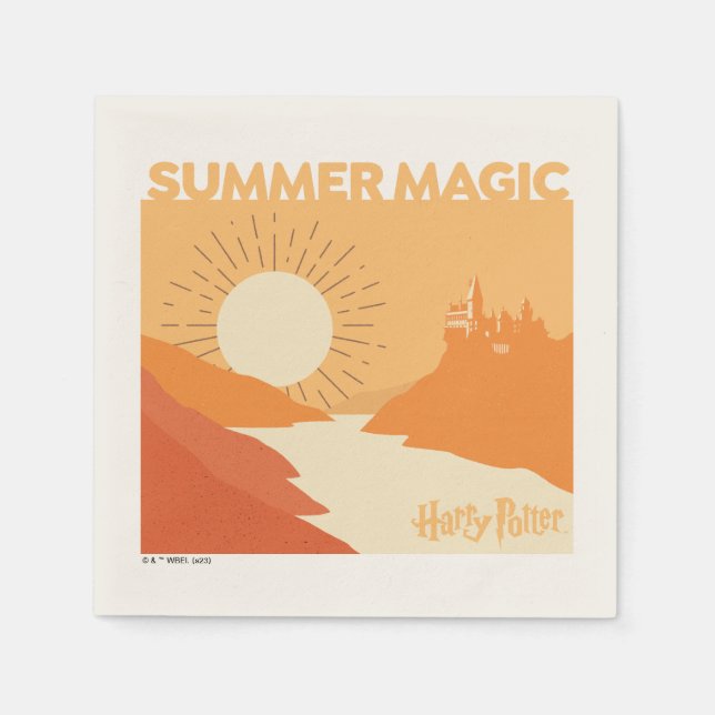 HARRY POTTER™ | HOGWARTS™ Summer Magic Napkin (Front)