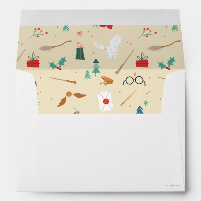 Harry Potter | Holiday Icon Pattern Envelope (Back (Bottom))