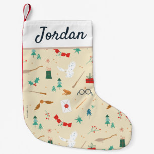 Harry Potter   Holiday Icon Pattern Small Christmas Stocking