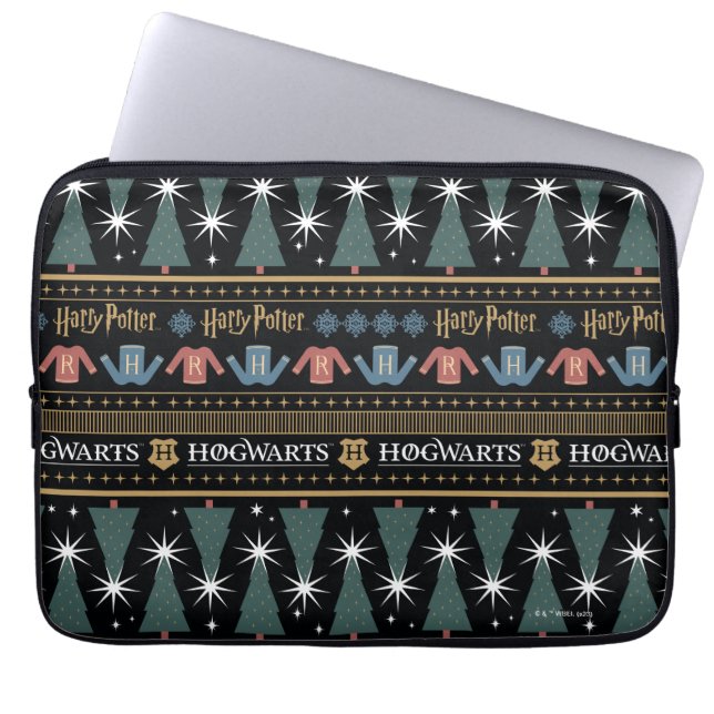 HARRY POTTER™ Holiday Sweater Pattern Laptop Sleeve (Front)