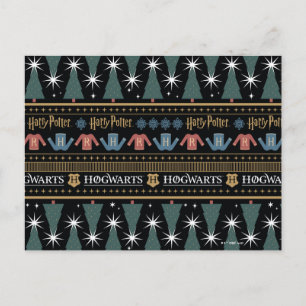 HARRY POTTER™ Holiday Sweater Pattern Postcard