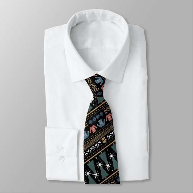HARRY POTTER™ Holiday Sweater Pattern Tie (Tied)