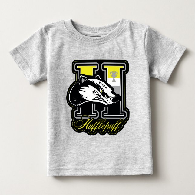 HARRY POTTER™ | HUFFLEPUFF™ Athletic Badge Baby T-Shirt (Front)